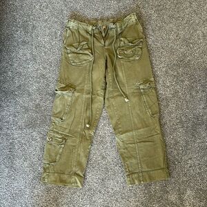 Free People size M Green Tahiti Cargo Pants